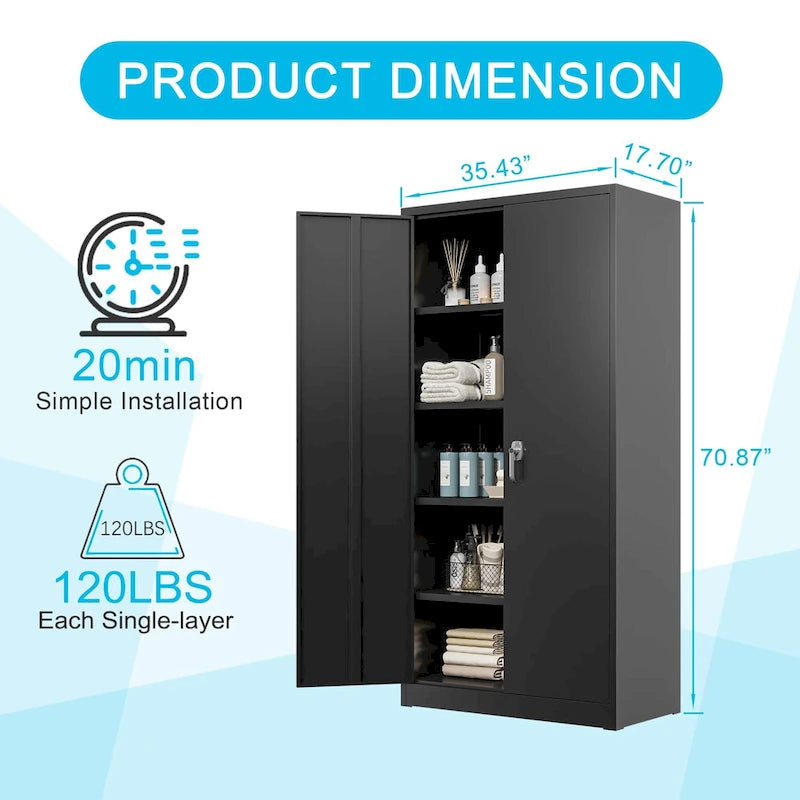 Armoire de rangement en acier