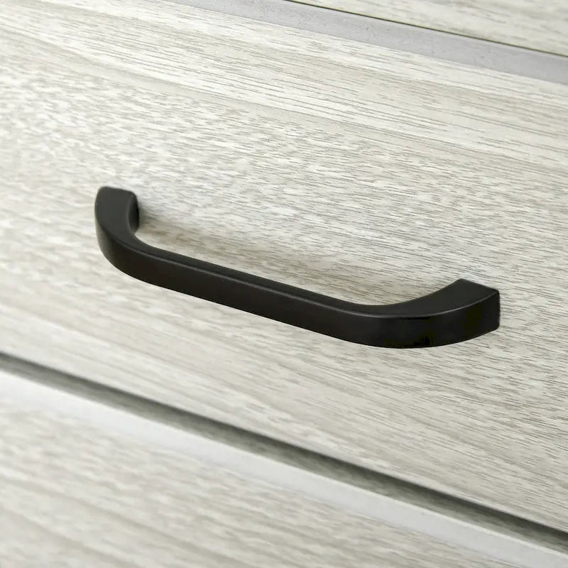 Classeur latéral avec étagère ouverte et 2 tiroirs, format Lettre, Gris anthracite