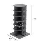 Meuble à chaussures rotatif 360° 6 niveaux