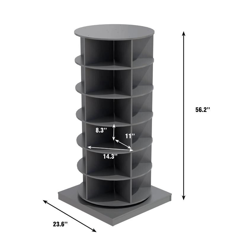 Meuble à chaussures rotatif 360° 6 niveaux