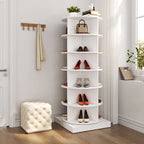 Meuble à chaussures rotatif 360° 6 niveaux