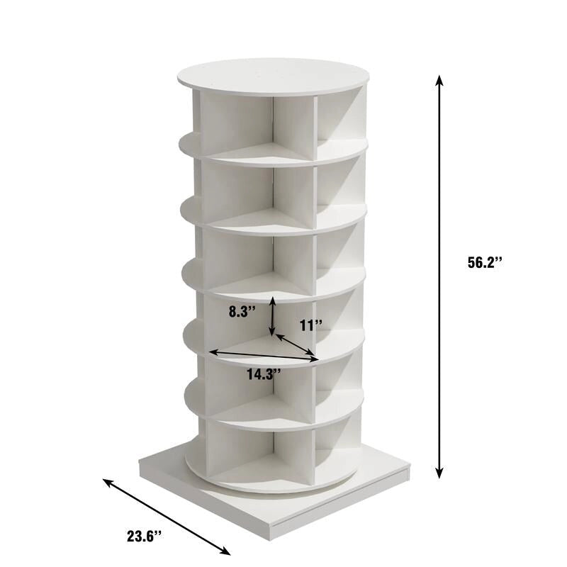 Meuble à chaussures rotatif 360° 6 niveaux