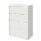 Classeur latéral à 4 tiroirs de 36W pour la maison et le bureau, en acier robuste, finition mate
