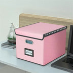 Boîte de rangement de dossiers pliable - 37,8 L x 32,3 l x 27,4 H