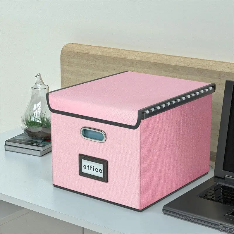 Boîte de rangement de dossiers pliable - 37,8 L x 32,3 l x 27,4 H