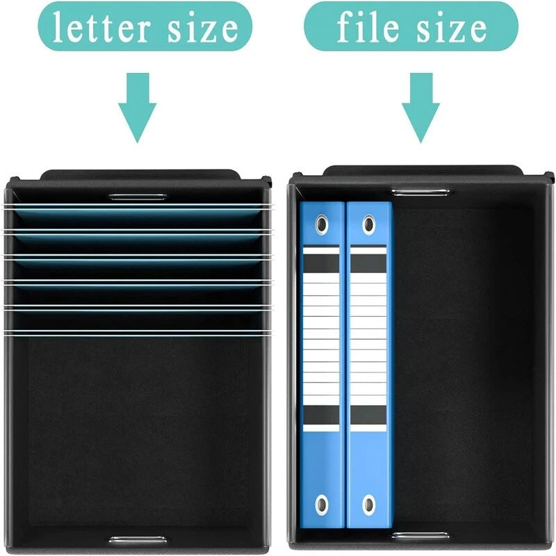Boîte de rangement de dossiers pliable - 37,8 L x 32,3 l x 27,4 H