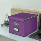 Boîte de rangement de dossiers pliable - 37,8 L x 32,3 l x 27,4 H