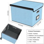 Boîte de rangement de dossiers pliable - 37,8 L x 32,3 l x 27,4 H