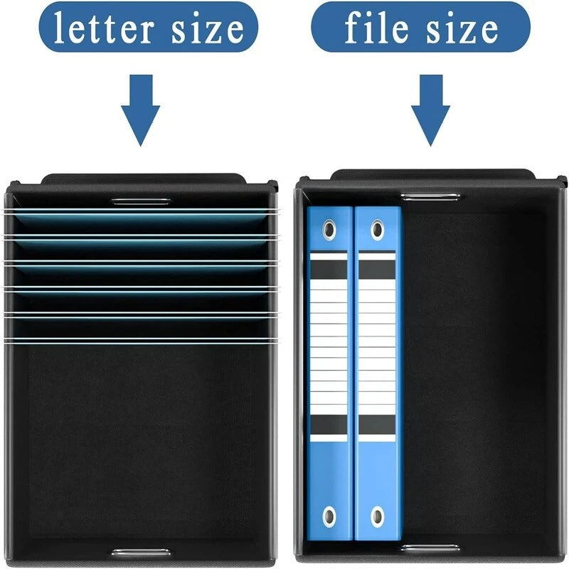 Boîte de rangement de dossiers pliable - 37,8 L x 32,3 l x 27,4 H
