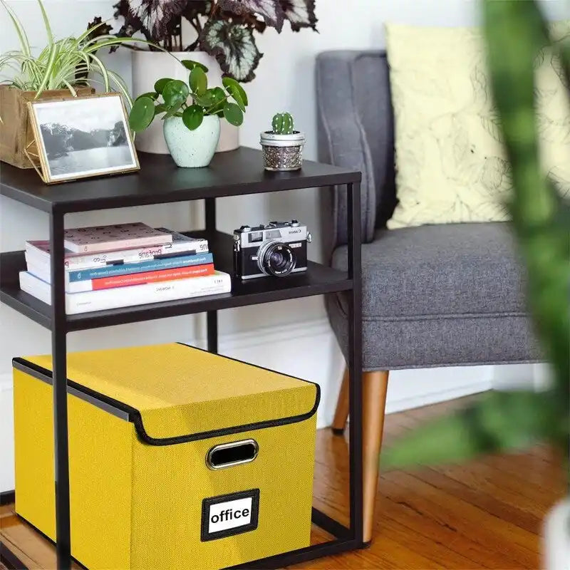 Boîte de rangement de dossiers pliable - 37,8 L x 32,3 l x 27,4 H