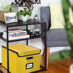 Boîte de rangement de dossiers pliable - 37,8 L x 32,3 l x 27,4 H