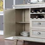 Serveur de stockage multiple Koie Glam Silver 8 bouteilles