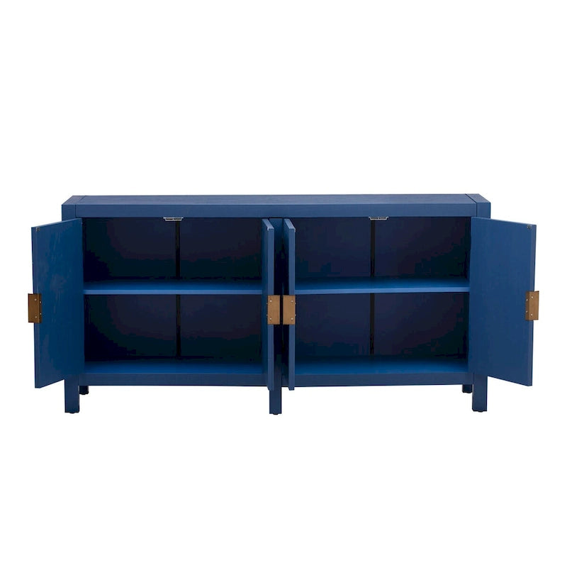 Caractéristiques uniques d'une armoire en placage de frêne avec portes à motif de lignes rayonnantes