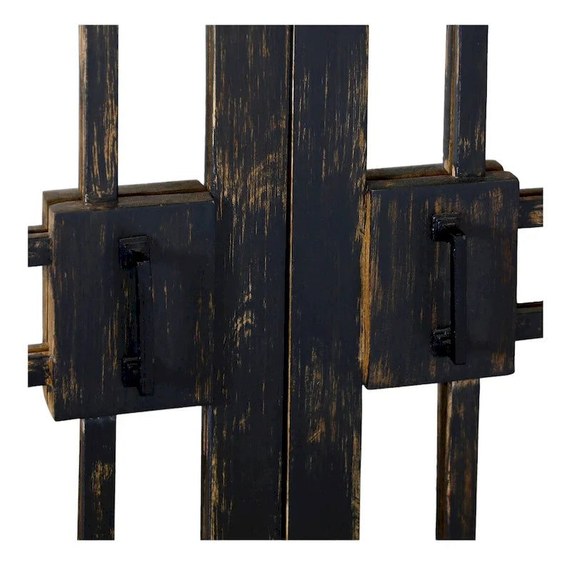 Buffet Rourke – Quatre portes miroir – Bois de manguier