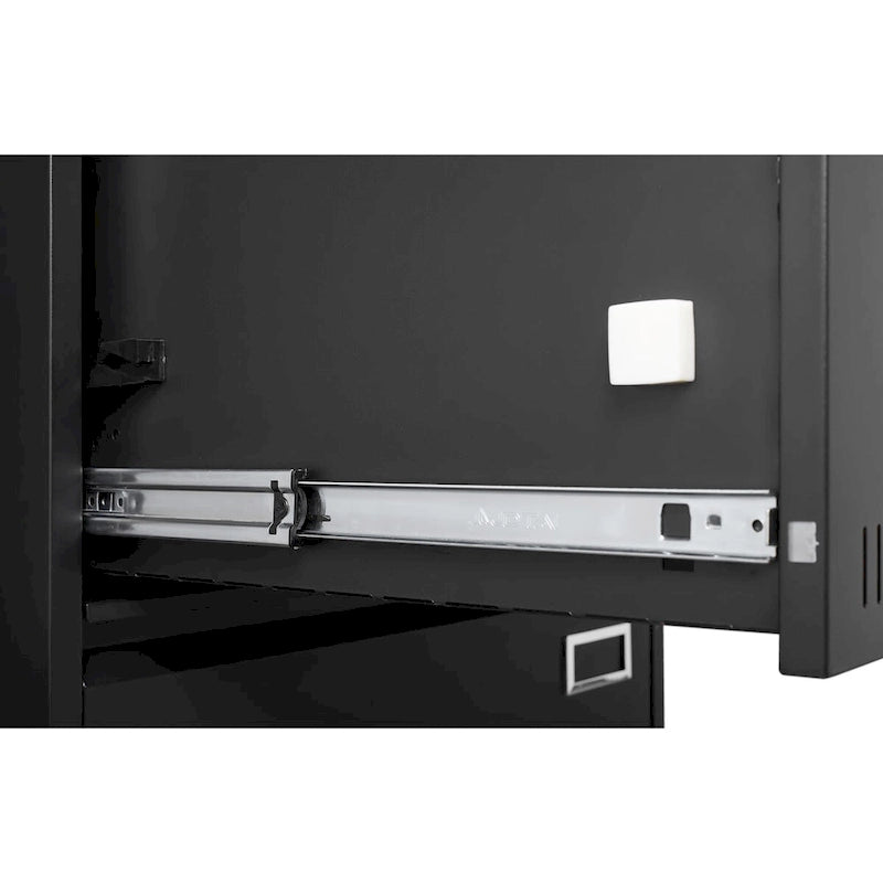Classeur métallique latéral 2 tiroirs avec serrure, classeur vertical de bureau, classeur métallique verrouillable